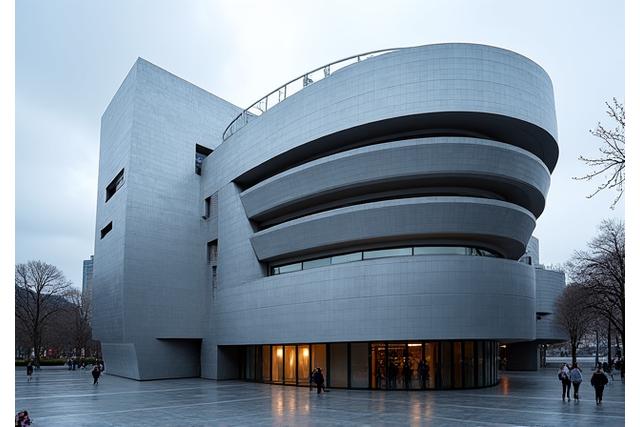 Museo Guggenheim de Bilbao, edificio moderno con reflejos